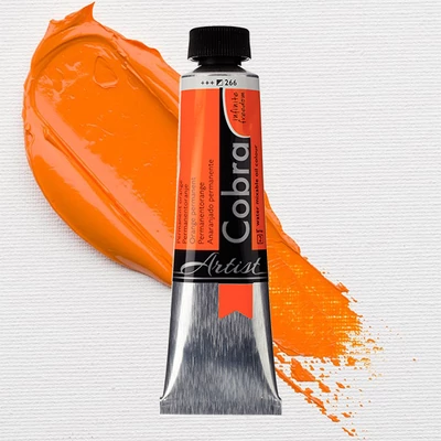 Talens Cobra Culori ulei solubile în apă, 40 ml - 266, permanent orange