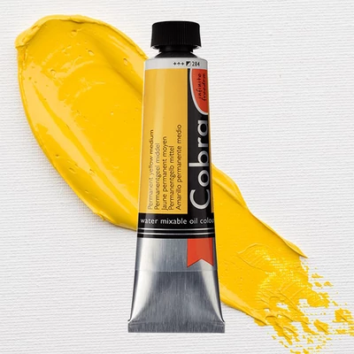 Talens Cobra Culori ulei solubile în apă, 40 ml - 284, permanent yellow medium