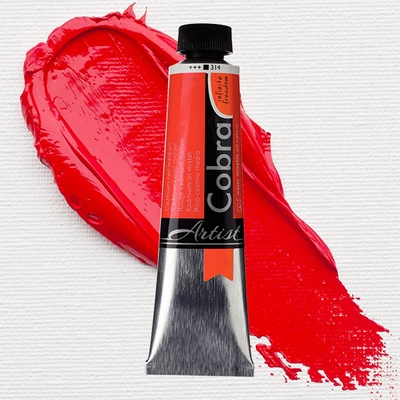 Talens Cobra Culori ulei solubile în apă, 40 ml - 314, cadmium red medium