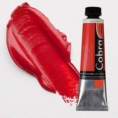 Talens Cobra Culori ulei solubile în apă, 40 ml - 317, transparent red medium