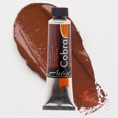 Talens Cobra Culori ulei solubile în apă, 40 ml - 411, burnt sienna