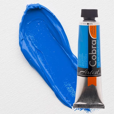 Talens Cobra Culori ulei solubile în apă, 40 ml - 572, primary cyan