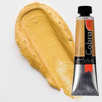 Talens Cobra Culori ulei solubile în apă, 40 ml - 802, light gold