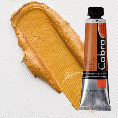 Talens Cobra Culori ulei solubile în apă, 40 ml - 803, deep gold