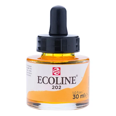 Talens Ecoline Culori acuarelă lichide 30 ml - 202, deep yellow