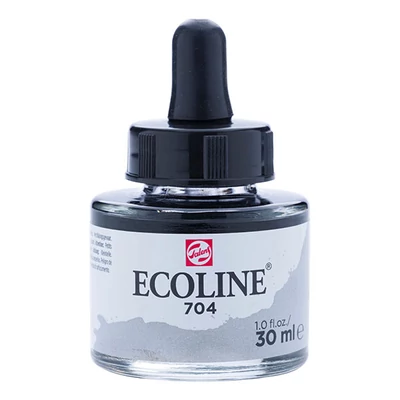 Culori lichide acuarelă Talens Ecoline, 30 ml - 704, grey