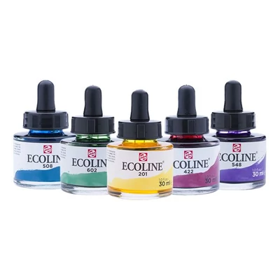 Culori acuarelă  Talens Ecoline, lichid 30 ml - in diverse culori