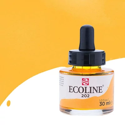 Talens Ecoline Culori acuarelă lichide 30 ml - 202, deep yellow