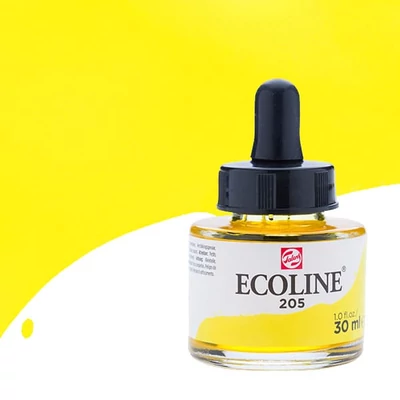 Talens Ecoline Culori acuarelă lichide 30 ml - 205, lemon yellow (primary)
