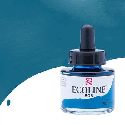 Talens Ecoline Culori acuarelă lichide 30 ml - 508, prussian blue