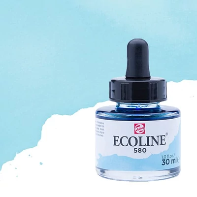 Talens Ecoline Culori acuarelă lichide 30 ml - 580, pastel blue