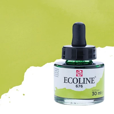 Talens Ecoline Culori acuarelă lichide 30 ml - 676, grass green