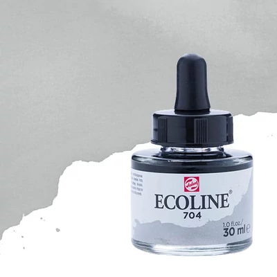 Culori lichide acuarelă Talens Ecoline, 30 ml - 704, grey