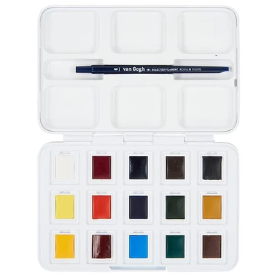 Set culori  acuarelă Talens Van Gogh - 12+3 buc