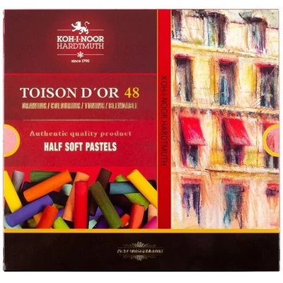Set crete pastel uscat  Toison d'Or - 48 buc, dimensiune 1/2
