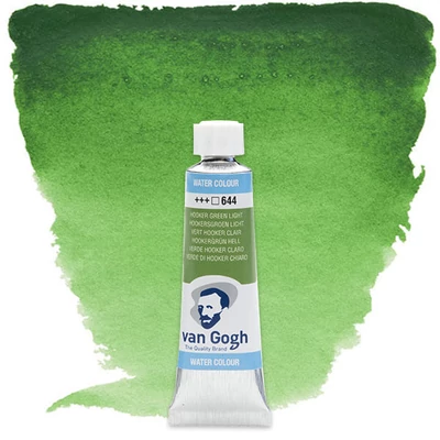 Culori acuarelă Talens Van Gogh în tub 10 ml - 644, hooker green light