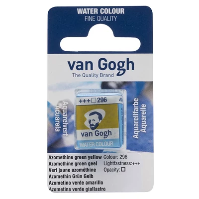 Culori acuarelă Talens Van Gogh în recipient de 1/2 - 296, azo green yellow