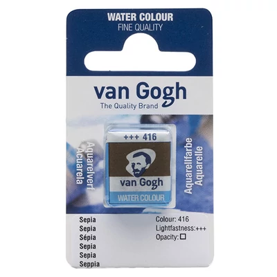 Culori acuarelă Talens Van Gogh în recipient de 1/2 - 416, sepia