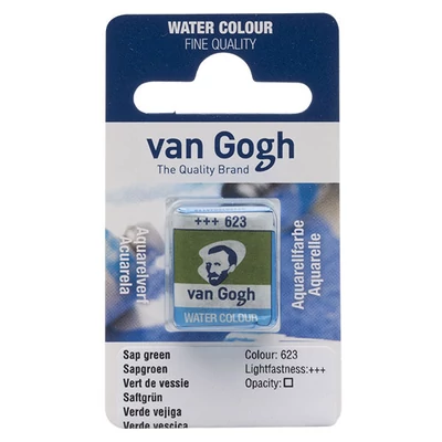 Culori acuarelă Talens Van Gogh în recipient de 1/2 - 623, sap green
