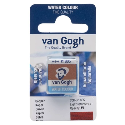 Culori acuarelă Talens Van Gogh în recipient de 1/2 - 805, copper