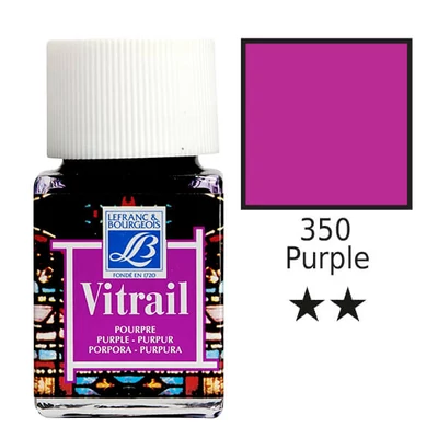 Vopsea sticlă pe baza de rasina Vitrail, 50 ml - violet