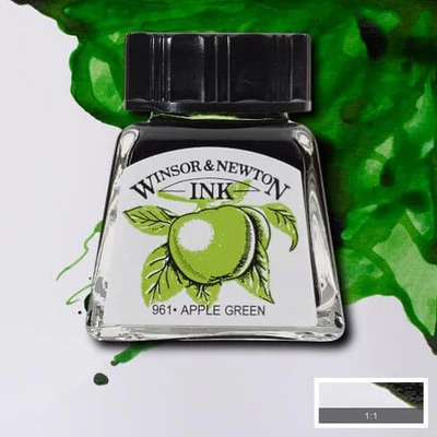 Cerneală Winsor&Newton, 14 ml - 011, verde măr