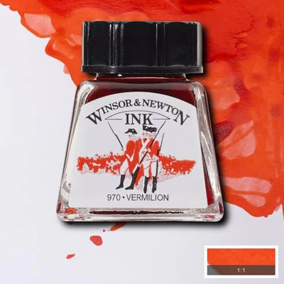 Cerneală Winsor&amp;Newton, 14 ml - 680, vermilion