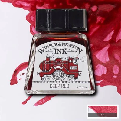 Cerneală Winsor&amp;Newton, 14 ml - 227, roșu intens