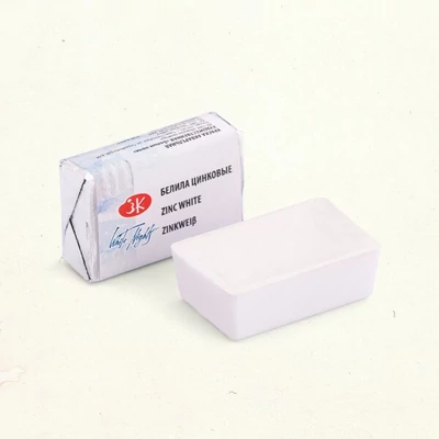 Culori acuarelă White Nights în recipient de 2,5 ml - 100, zinc white