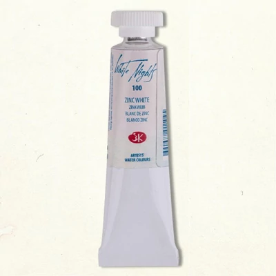 Culori acuarelă White Nights în tub, 10 ml - 100, zinc white