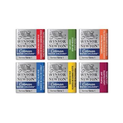 Culori acuarelă  Winsor&amp;Newton Cotman in recipient  1/2  - in diverse culori