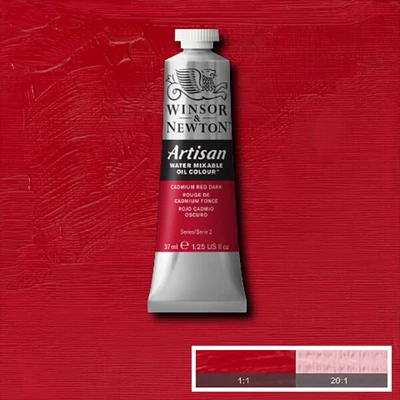 Winsor&Newton Artisan Culori ulei solubile în apă, 37 ml - 104, cadmium red dark