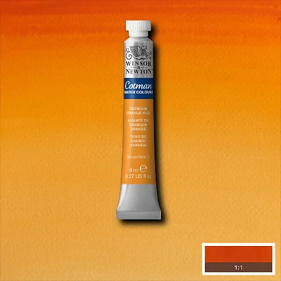 Culori acuarelă Winsor&amp;amp;Newton Cotman în tub 8 ml - 090, cadmium orange hue