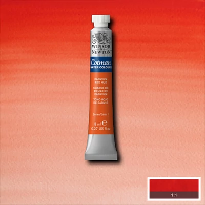 Culori acuarelă Winsor&amp;amp;Newton Cotman în tub 8 ml - 095, cadmium red hue
