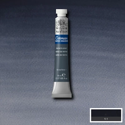 Culori acuarelă Winsor&amp;amp;Newton Cotman în tub 8 ml - 465, payne's gray