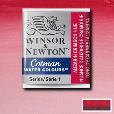 Culori acuarelă Winsor&Newton Cotman în recipient 1/2 - 003, alizarin crimson hue