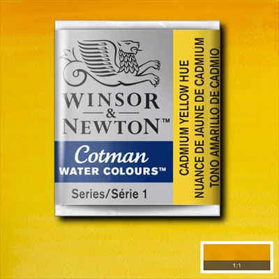 Culori acuarelă Winsor&Newton Cotman în recipient 1/2 - 109, cadmium yellow hue