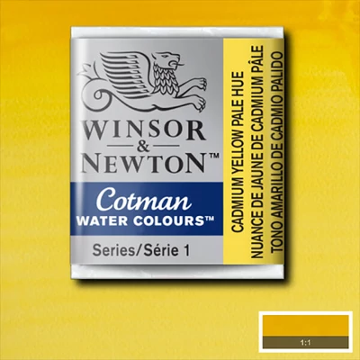 Culori acuarelă Winsor&Newton Cotman în recipient 1/2 - 119, cadmium yellow pale hue