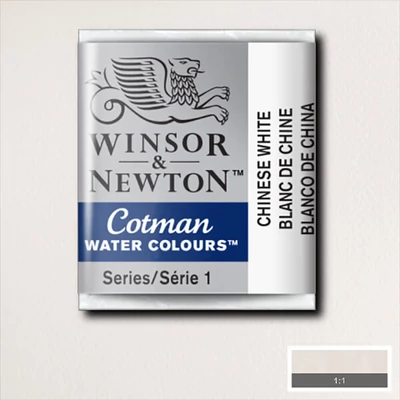 Culori acuarelă Winsor&amp;amp;Newton Cotman în recipient 1/2 - 150, chinese white