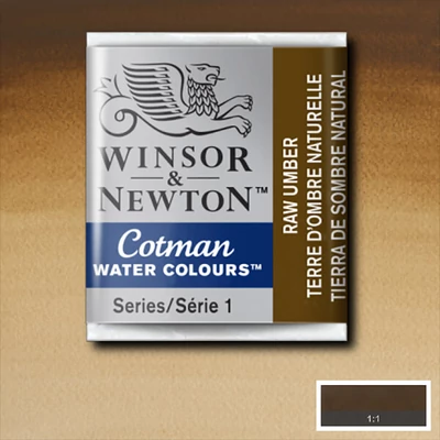 Culori acuarelă Winsor&Newton Cotman în recipient 1/2 - 554, raw umber