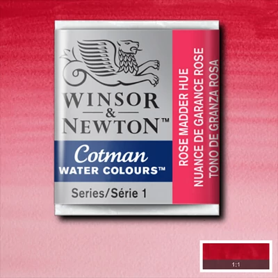 Culori acuarelă Winsor&Newton Cotman în recipient 1/2 - 580, rose madder hue