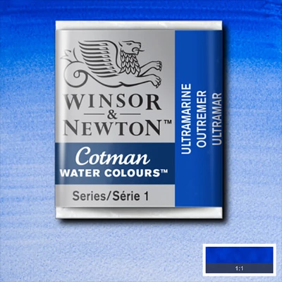 Culori acuarelă Winsor&Newton Cotman în recipient 1/2 - 660, ultramarine
