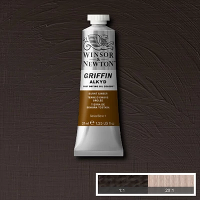 Winsor&amp;amp;Newton Griffin Alkyd Culori ulei, 37 ml - 076, burnt umber
