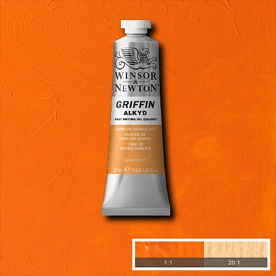 Winsor&amp;amp;Newton Griffin Alkyd Culori ulei, 37 ml - 090, cadmium orange hue