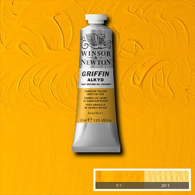 Winsor&Newton Griffin Alkyd Culori ulei, 37 ml - 109, cadmium yellow hue