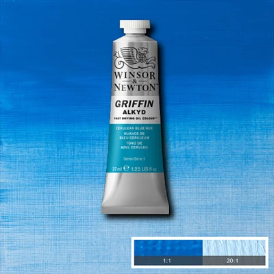 Winsor&amp;amp;Newton Griffin Alkyd Culori ulei, 37 ml - 139, cerulean blue hue