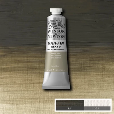 Winsor&amp;amp;Newton Griffin Alkyd Culori ulei, 37 ml - 217, davys gray