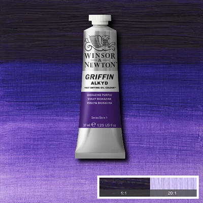 Winsor&amp;amp;Newton Griffin Alkyd Culori ulei, 37 ml - 229, dioxazine purple