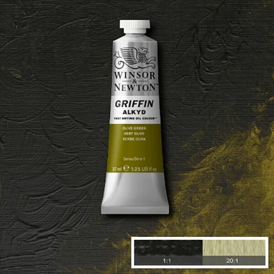 Winsor&amp;amp;Newton Griffin Alkyd Culori ulei, 37 ml - 447, olive green