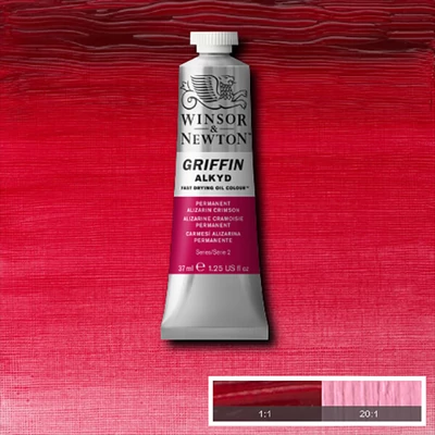 Winsor&amp;Newton Griffin Alkyd Culori ulei, 37 ml - 468, permanent alizarin crimson